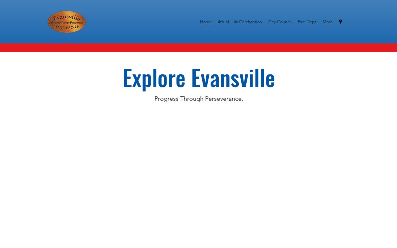 City of Evansville municipal homepage relevant to Evansville warrant records